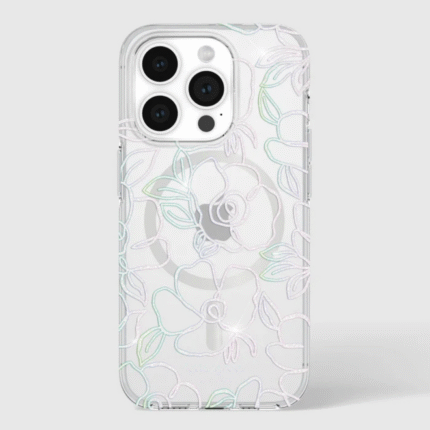 iPhone 15 Pro Kate Spade Protective Hardshell MagSafe Case - Modern Floral