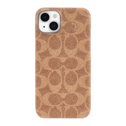 iPhone 15/14/13 Coach Slim Wrap Signature C Case - Tan