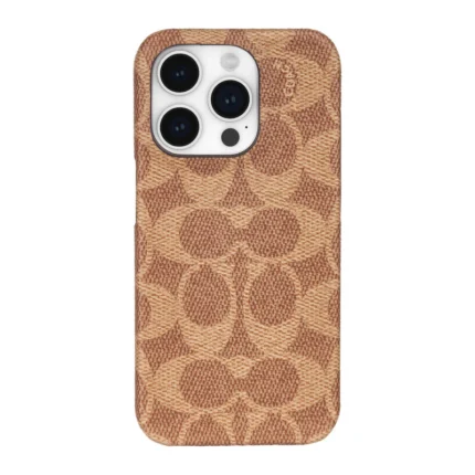 iPhone 15 Pro Coach Slim Wrap Signature C Case - Tan