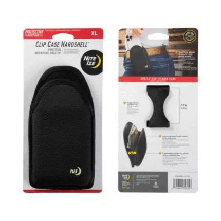 Universal Nite Ize Clip Case Hardshell QuickSlide Holster - XL - Black
