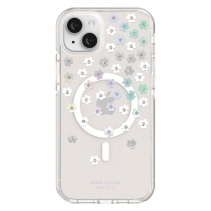 iPhone 15 Plus/14 Plus Kate Spade Protective Hardshell MagSafe Case - Scattered Flowers
