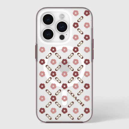 iPhone 15 Pro Coach Protective Case w/MagSafe - Tea Rose