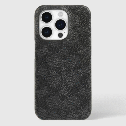 iPhone 15 Pro Coach Slim Wrap Signature C Case - Charcoal