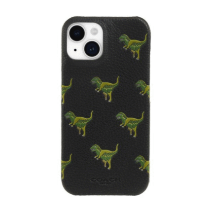 iPhone 15/14/13 Coach Leather Slim Wrap Case - Repeat Rexy