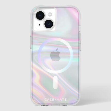 iPhone 15/14/13 Case-Mate Soap Bubble MagSafe Case - Iridescent