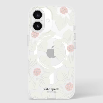 iPhone 16 Plus Kate Spade Protective Prints MagSafe Case - Hollyhock Floral