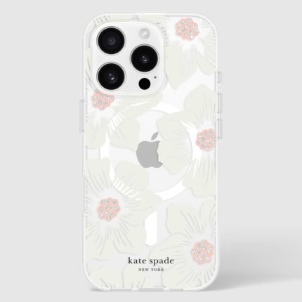 iPhone 16 Pro Max Kate Spade Protective Prints MagSafe Case - Hollyhock Floral