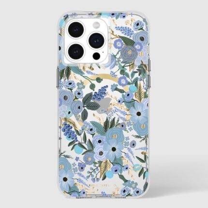 iPhone 15 Pro Max Rifle Paper MagSafe Case - Garden Party Blue