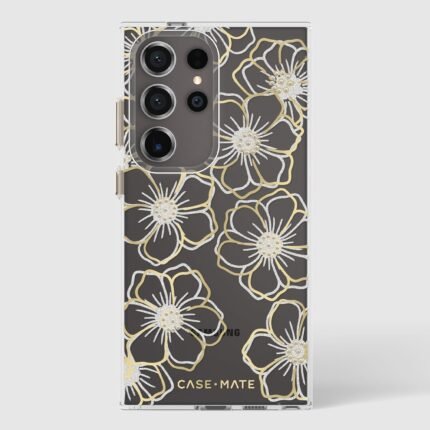 Samsung Galaxy S24 Ultra 5G Case-Mate Floral Gems Case - Gold