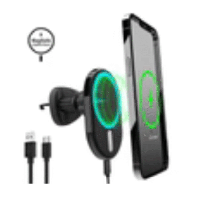 HyperGear 15W MagVent MagSafe Wireless Car Charger - Black