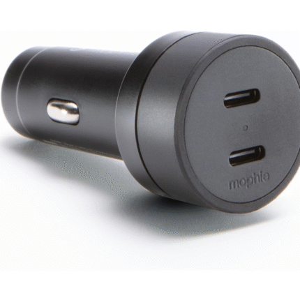 Mophie 60W Dual USB-C Car Charger - Black